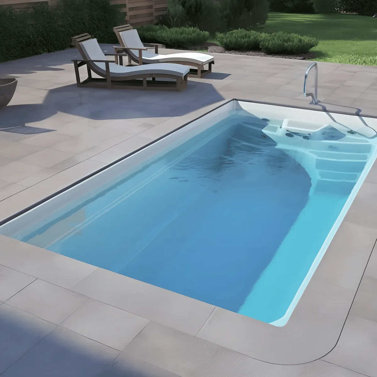 Композитный бассейн Laguna 5 — вид сверху в Комсомольске-на-Амуре